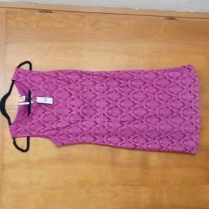 Festive Fuchsia Sleeveless Party Dress  Size M, NWT